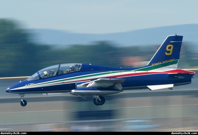 Aermacchi MB-339 of the Italian Frecce Tricolori
