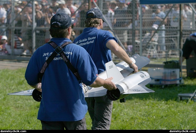 Swiss Jet Scale Team after the SR-71 display