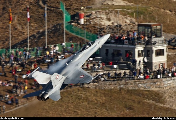 F/A-18C Hornet above Axalp KP