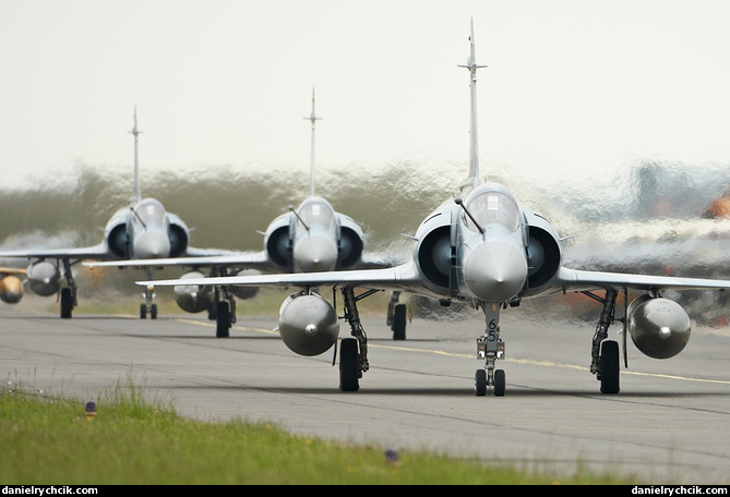 French Mirages on the taxiway