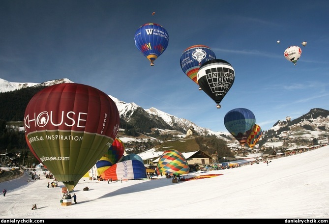 Festival de ballons, Chateau d'Oex 2010