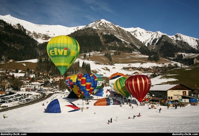 Festival de ballons, Chateau d'Oex 2010