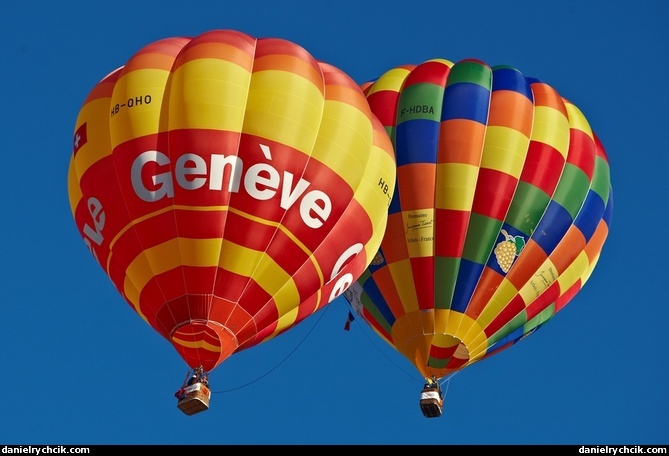 Balloons in Chateau d'Oex