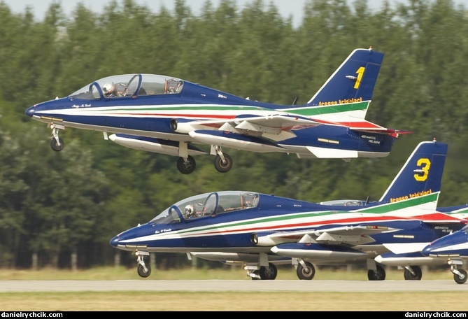 Frecce Tricolori taking off