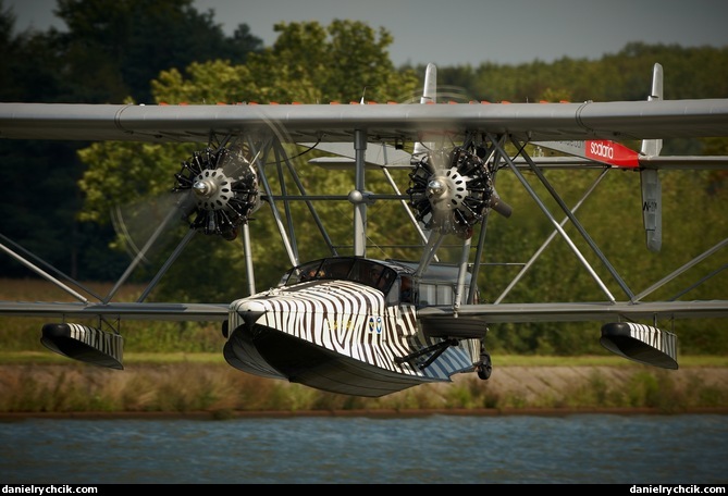 Sikorsky S-38 Osa's Ark over Antwerp canal
