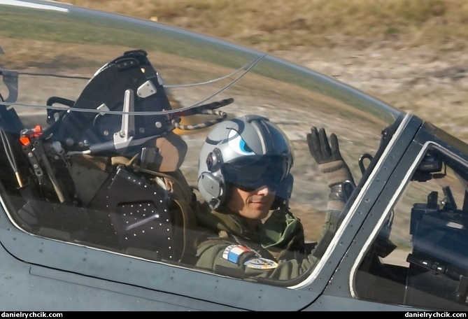 French Alpha Jet pilot