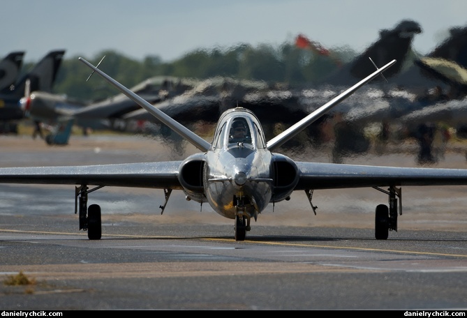 Fouga Magister taxiing