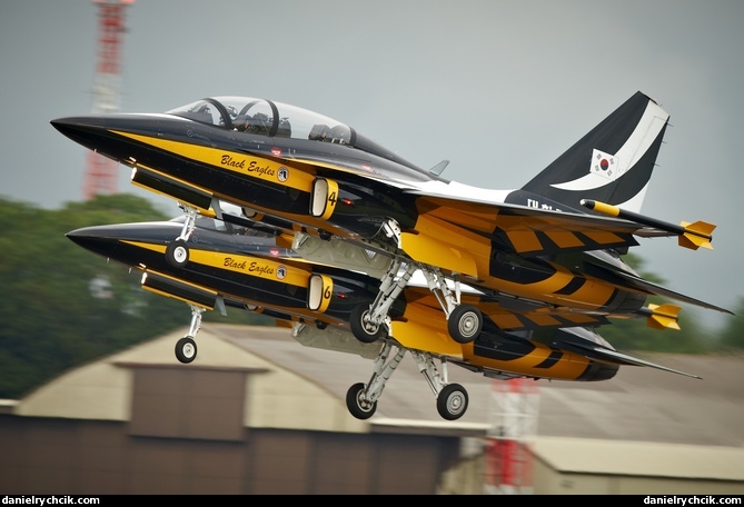 Black Eagles taking off for the display