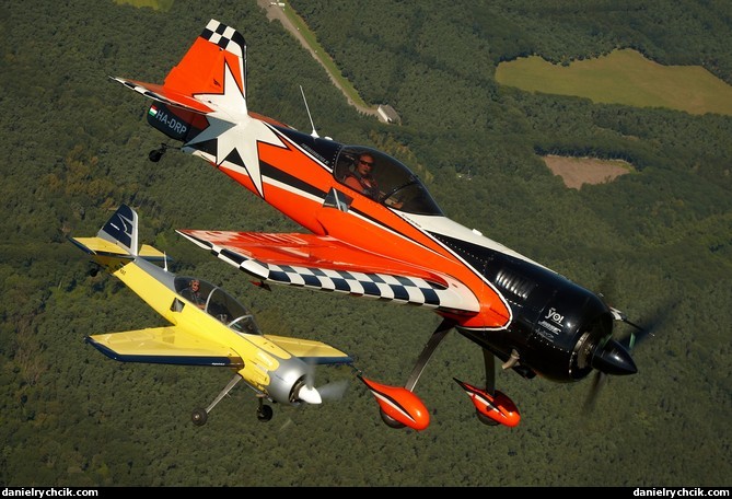 Sukhoi Su-29 & Su-26 formation